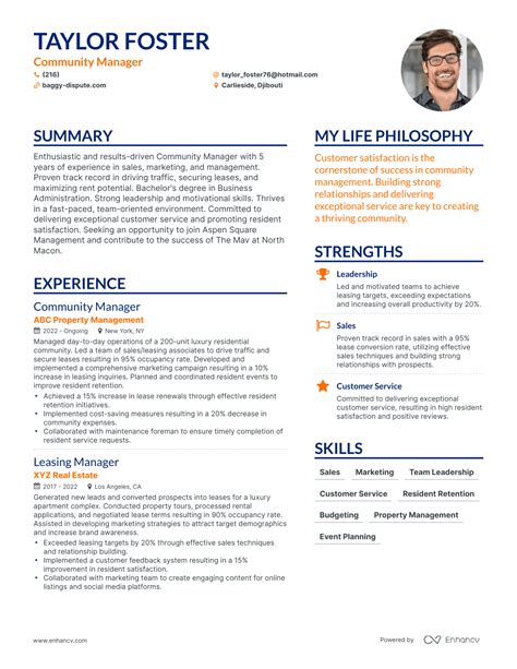3 Community Manager Resume Examples And How To Guide For 2023