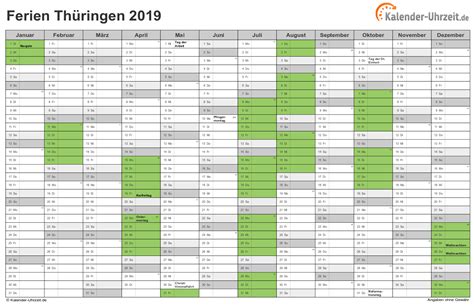 Ferien 2021 für einzelne bundesländer wie nrw, hessen, niedersachsen ferienkalender und feiertage 2021. Ferienkalender Thüringen 2019 | Ferien kalender, Kalender ...