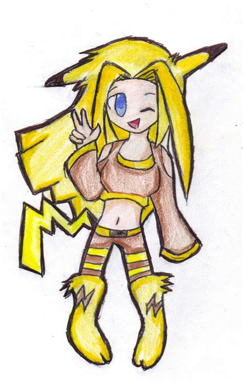 Human Pikachu Colored By Me An Toushirou4ever On Deviantart