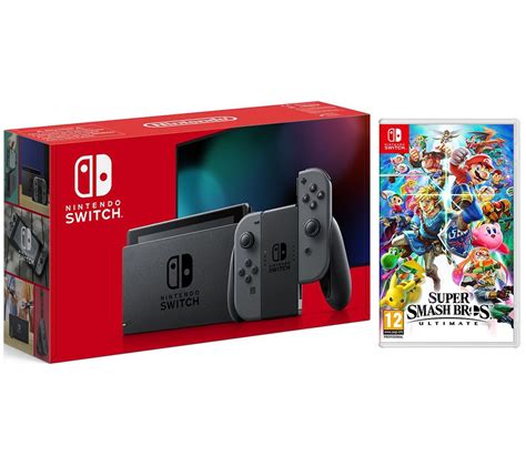 Buy Nintendo Switch Grey And Super Smash Bros Ultimate Bundle Free