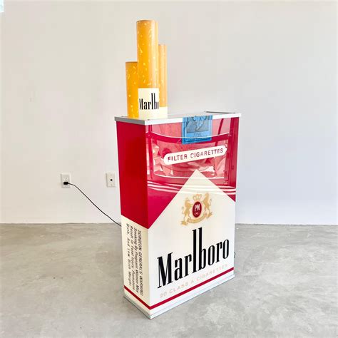 massive double sided vintage marlboro light up cigarette pack at 1stdibs