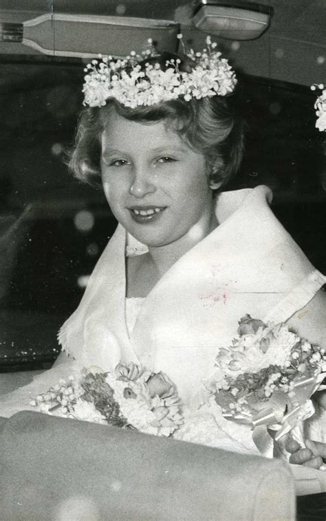 Princess Anne Smiles At The Wedding Of Her Aunt Princess Margaret To