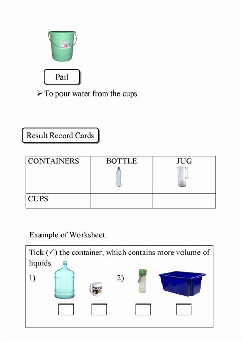 50 Measuring Liquid Volume Worksheet