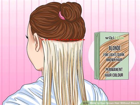 Because bleaching your hair means putting chemicals on your head, you're bound to experience a little discomfort while the bleach works. How to Dye Brown Hair Without Bleach (with Pictures) - wikiHow
