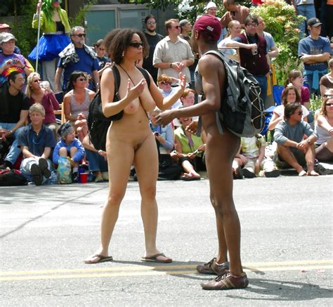 Nude Black Couple At Fremont Solstice Parade Porn Pictures Xxx Photos