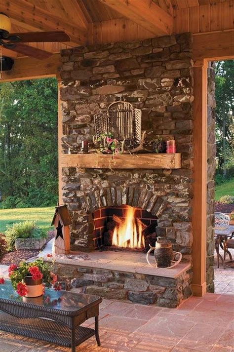 20 Amazing Outdoor Fireplace Idea For Small Backyard Outdoor Living