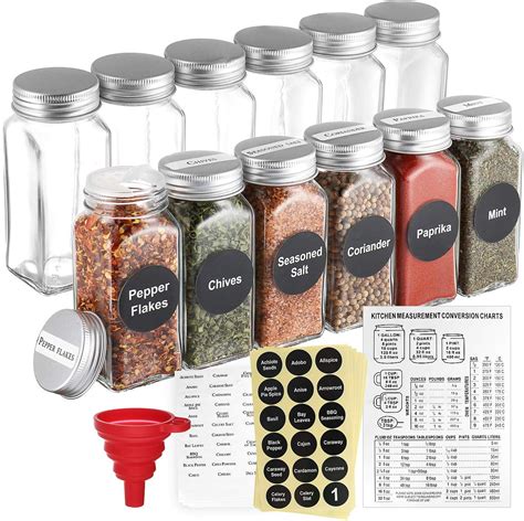 3 Oz Glass Spice Jars The Most Fashionable