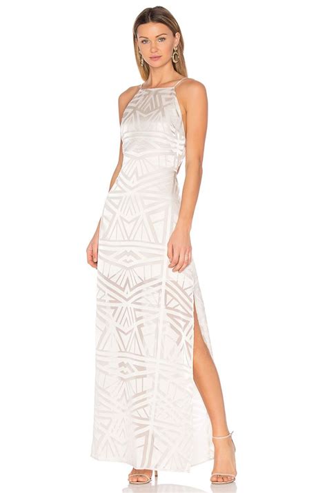 Capulet Anais Halter Maxi Dress In White In Ivory Geo Modesens