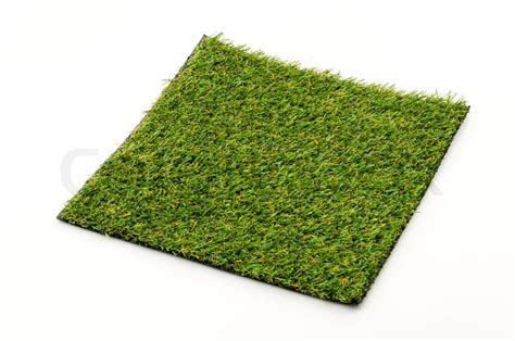 Grass Mat Isolated White Background Stock Image Colourbox