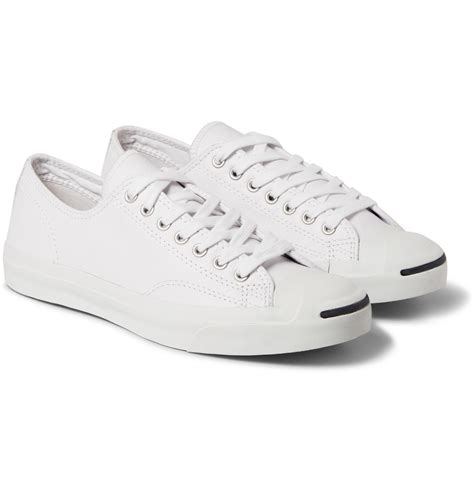 Lyst Converse Jack Purcell Leather Sneakers In White For Men