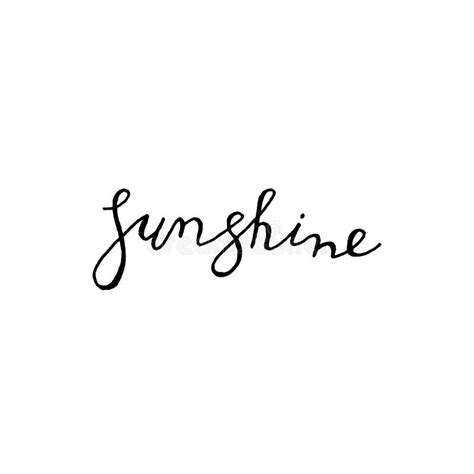 You Are My Sunshine Lettering Text On Black Background In Vector