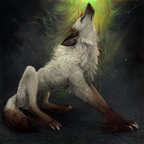 Amazing Artwork By Tatchit Cuded Animal Art Wolf Spirit Animal