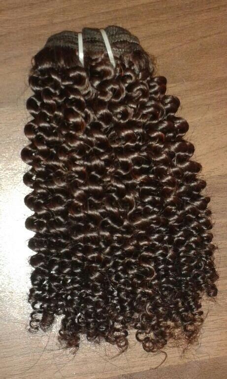 brown and black virgin brazilian natural curly hair for parlour packaging type pp bag rs