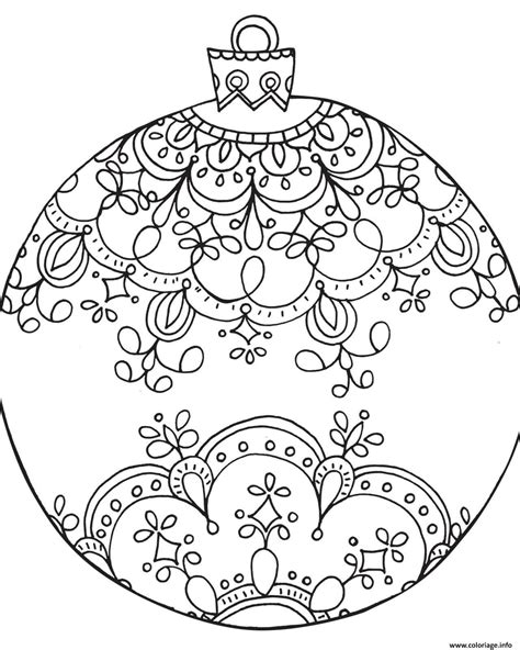 Coloriage Boule De Noel Gratuit Ã Imprimer