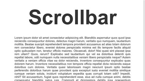 Scrollbar Perso