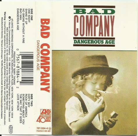 Bad Company Dangerous Age 1988 Cassette Discogs