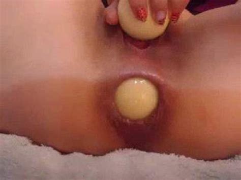 Giant Gape Pussy Insertion Shocking Webcam Girl Billiard Ball Full