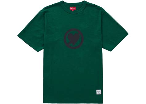 supreme no love s s top dark green men s fw22 us