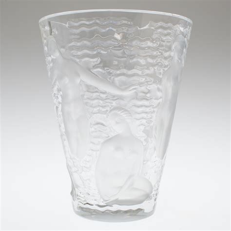 Over 80% new & buy it now; LALIQUE, vas, glas, "Ondines", signerad "Lalique France ...