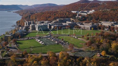 Grounds Of The United States Military Academy At West Point In Autumn
