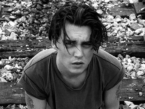 Hd Wallpaper Johnny Depp Actor Black And White People One Person