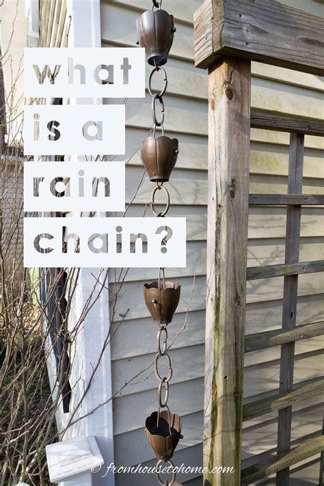 What Is A Rain Chain? And How Does It Work? - Gardening @ From House To gambar png