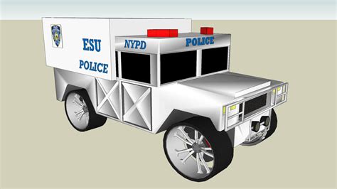 Nypd Esu Hummer H1 3d Warehouse