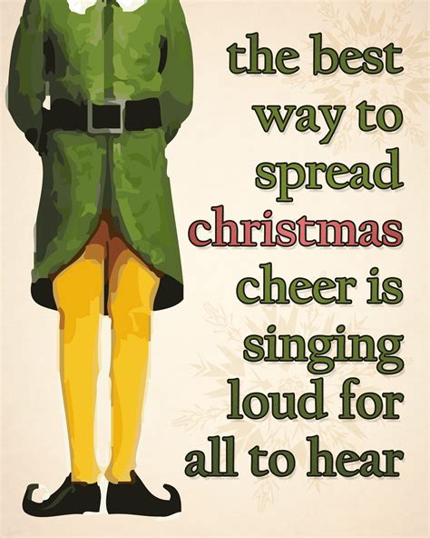 Buddy The Elf Christmas Cheer Quote Christmas Trends 2021