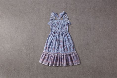 Elina Dress Blue Cotton Birthday Dress With Lace Accents Nellystella