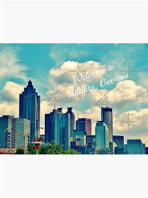 Welcome To Atlanta Georgia Poster By Happyhead64 Redbubble