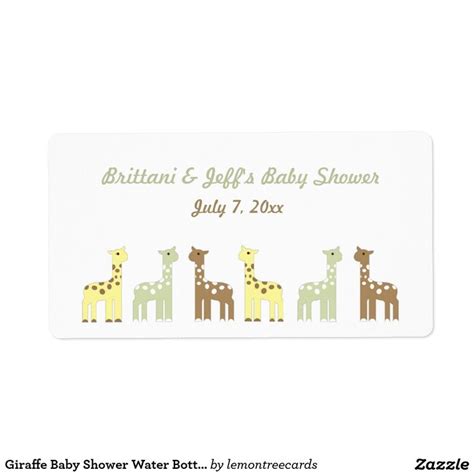 Create Your Own Return Address Label Zazzle Baby Shower Water
