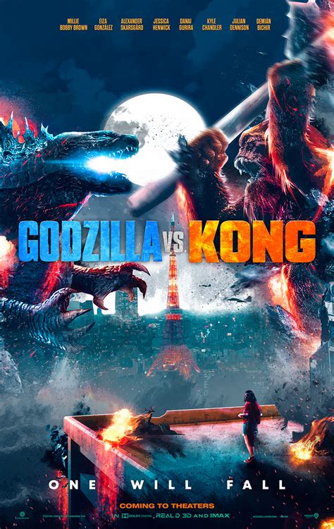 Godzilla Vs Kong Poster Hd 2020 Fight By Andrew Vm
