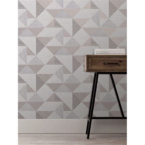 2734 42435 Exeter Grey Geometric Wallpaper By Brewster