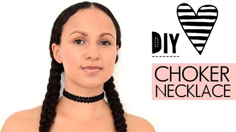 Diy Choker Necklace Quick Easy How To Tutorial Youtube
