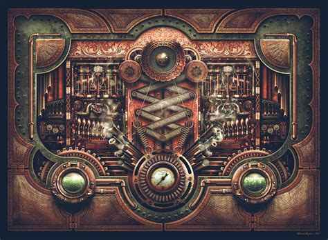 Steampunk Motherboard Wall Mural Designed By Derek