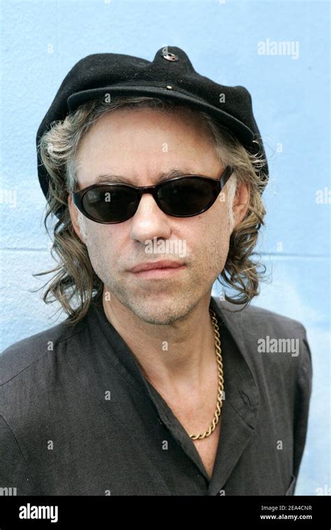 rock star bob geldof speaks to reporters during a press conference in paris on june 17 2005