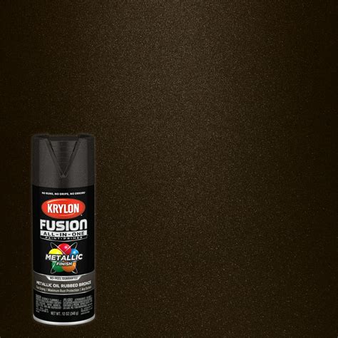 Krylon Fusion All In One Spray Paint Metallic Oil Rubbed Bronze 12 Oz