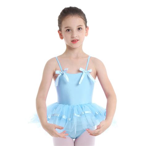 Kids Girls Lyrical Ballet Dance Dress Ballerina Tutu Leotards Gym