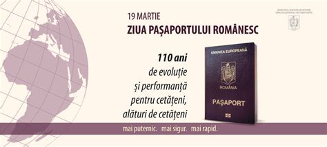 Direcția Generală De Pașapoarte Ziua PaȘaportului RomÂnesc