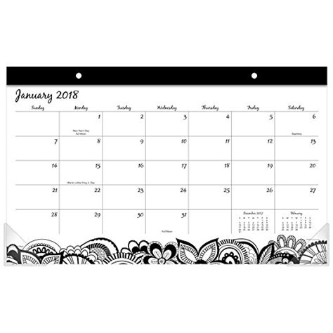 Mead Monthly Desk Pad Calendar January 2018 December 2018 17 34″ X
