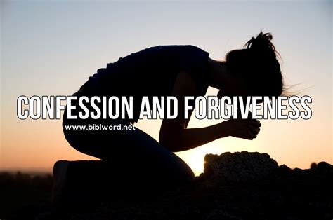 Confession And Forgiveness Confessions Forgiveness God Word