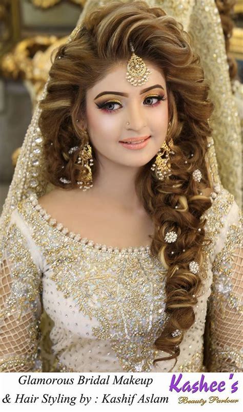 New Pakistani Bridal Hairstyles For Weddings Pakistani Bridal Makeup