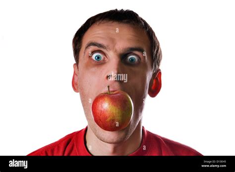 Man Apple In Mouth Hi Res Stock Photography And Images Alamy