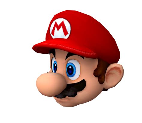 DS / DSi - Super Mario 64 DS - Mario Head - The Models Resource png image
