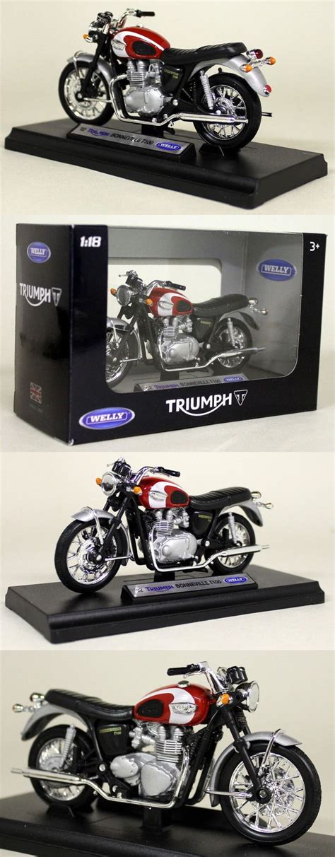 Motorcycles And Atvs 180276 Welly 1 18 Scale Triumph Bonneville T100