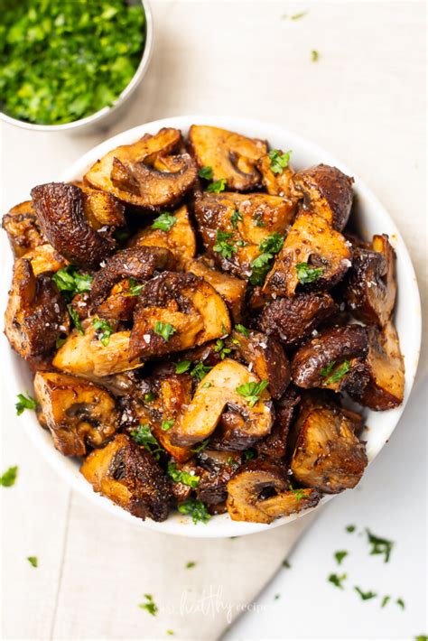 Air Fryer Mushrooms - Easy Healthy Recipes