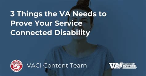 3 Things The Va Needs To Prove Your Service Connected Disability