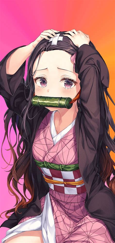 Aesthetic Nezuko Pink Wallpapers Wallpaper Cave