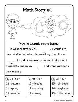 Odd numbers, adding and subtracting, calculating with monetary values, solving math puzzles, basic geometry printable 2nd grade math worksheets to help teachers and parents ease kids into the 2nd grade math. Spring Math Puzzles - 2nd Grade Common Core by Yvonne Crawford | TpT