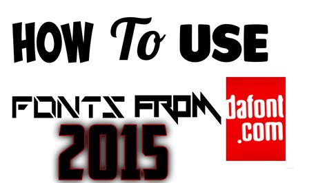 How To Use Fonts From 2015 Youtube